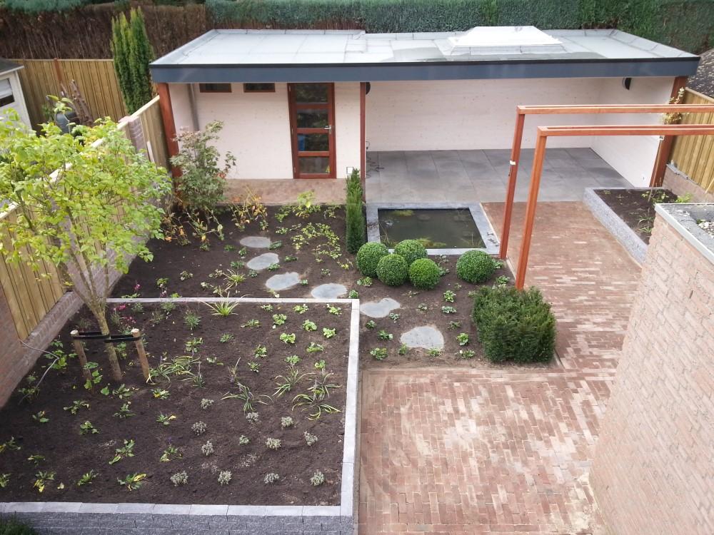 Bovenaanzicht tuin Den Dungen Bovenaanzicht tuin Den Dungen