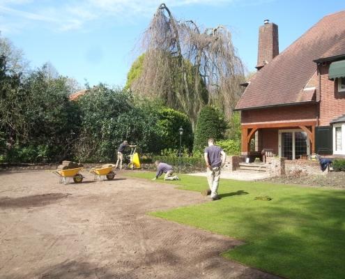 Gazon leggen villatuin Gazon leggen villatuin