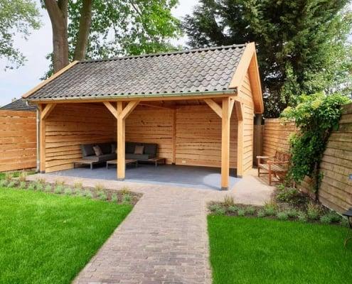 Overkapping in tuin Berlicum Overkapping in tuin Berlicum