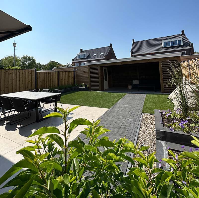 overkapping voor schaduw in de tuin