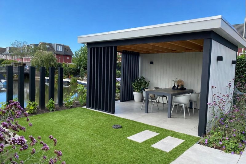 houten-tuinoverkapping-rosmalen Houten tuinoverkapping aan het water tuinrenovatie